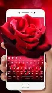 Tema Keyboard Mawar Merah screenshot 1