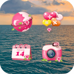 ikon Cute Pink Girl Candy Icon Pack