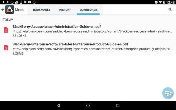 BlackBerry Access screenshot 1