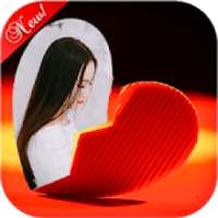 Broken heart photo frames on 9Apps