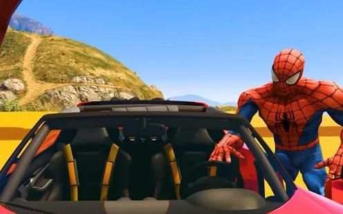 Superhero Car Racing Stunts Limits screenshot 5