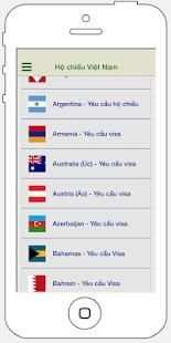 Visa - Hộ chiếu đi các nước - Tra cứu thủ tục Visa screenshot 7