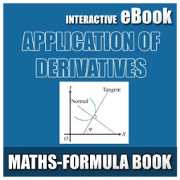 Maths Applications of Derivatives Formula Book icon
