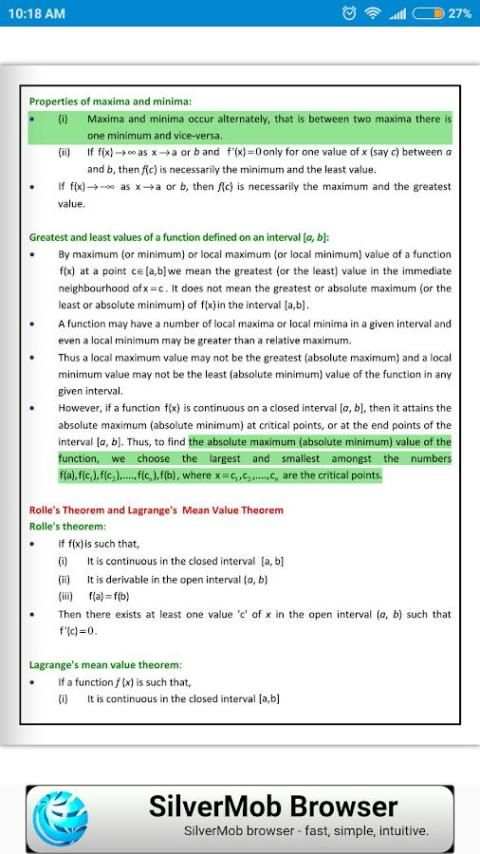 Maths Applications of Derivatives Formula Book скриншот 2