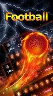Glitter Fire Football Keyboard screenshot 2