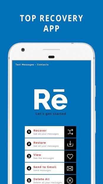 Recover Deleted Text Messages - SIM Contact Backup screenshot 1