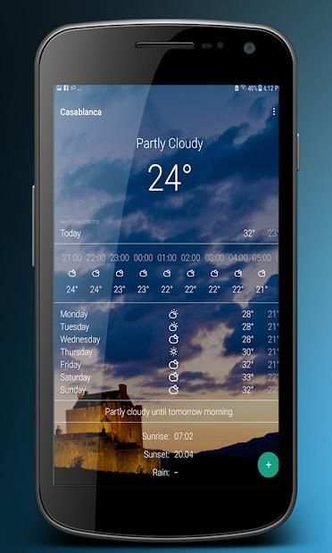 weather apps for android स्क्रीनशॉट 6