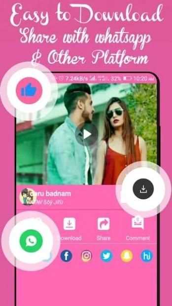 Fun2video - Unlimited Share Whatsapp Status 2018 स्क्रीनशॉट 1