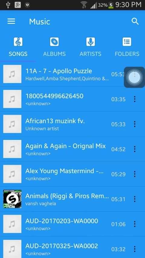 HD Mp3 Music Player स्क्रीनशॉट 3