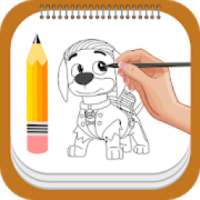 learn to draw paw puppy patrol on 9Apps