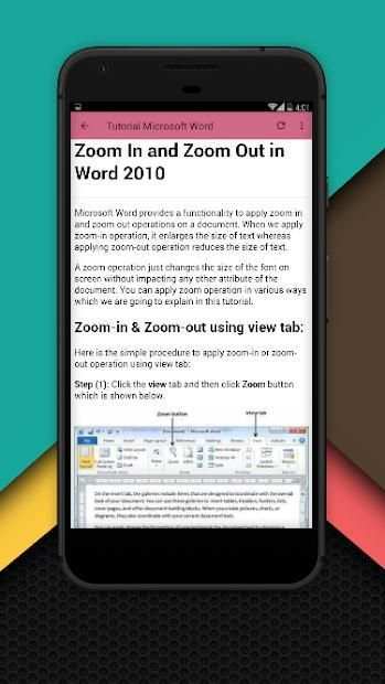 Tutorial Ms Word screenshot 1