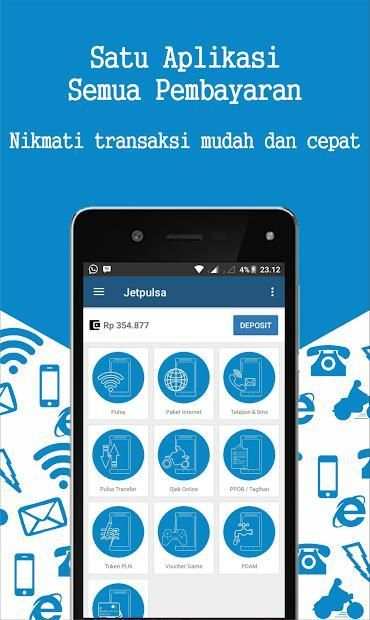 Jetpulsa - Transaksi Payment Point Online screenshot 1