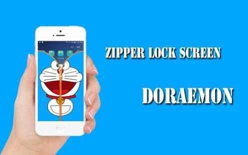 Zipper Lock Screen Doraemon screenshot 3