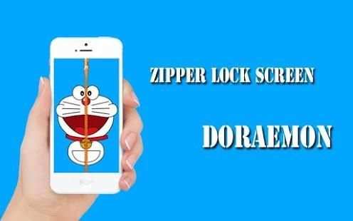 Zipper Lock Screen Doraemon screenshot 4