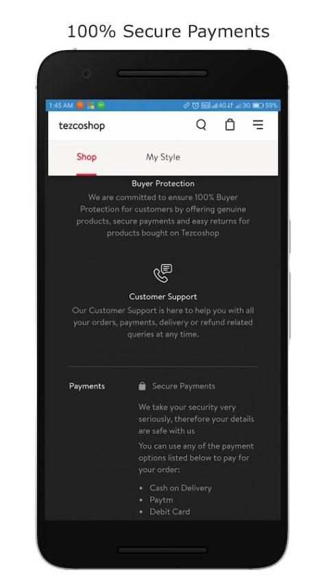 Tezco Shop screenshot 1