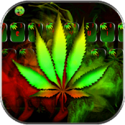 ikon Neon Gulma Rasta Tema Keyboard