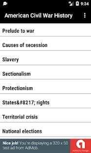 American Civil War History скриншот 2