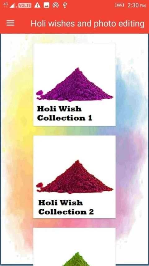 Holi wishes and photo editing screenshot 4