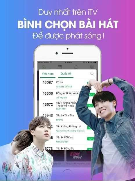 iTV Music – Kênh truyền hình tương tác âm nhạc iTV 2 تصوير الشاشة