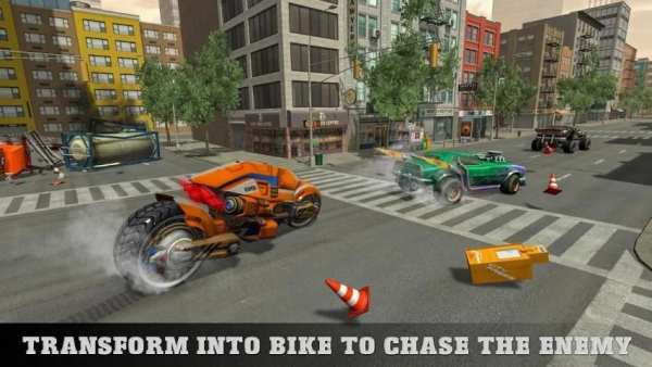 Flying Bike Robot Transforming: Eagle Robot Game screenshot 3