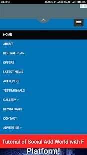Social Add World Earning App screenshot 1