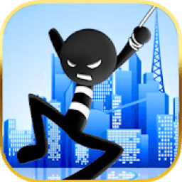 Fly With Rope - Stickman Swing In The Sky आइकन