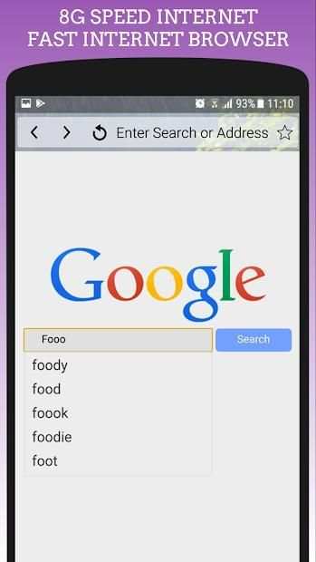 8G Fast Internet Browser - High Speed Up Internet screenshot 2