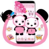 Pink Cute Lovely Panda on 9Apps