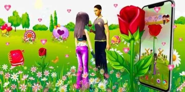 3D Love theme screenshot 1