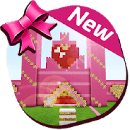 Pink Diamond Princess Castle MCPE Girl Game icon