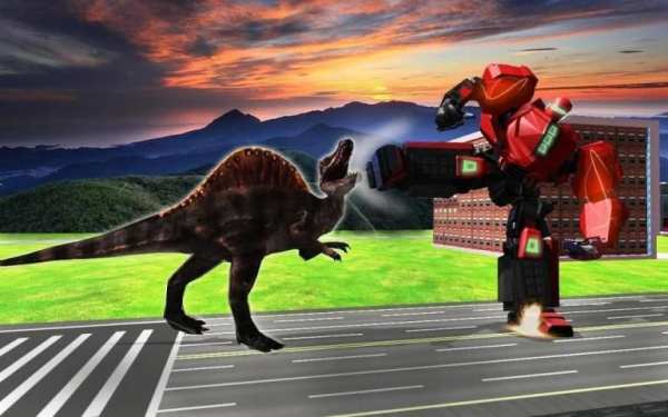 Dino Rampage Attack: City T-Rex VS Angry Gorilla screenshot 3