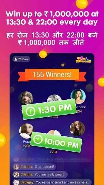 Go Millionaire-Trivia Quiz Win Money Browser screenshot 5