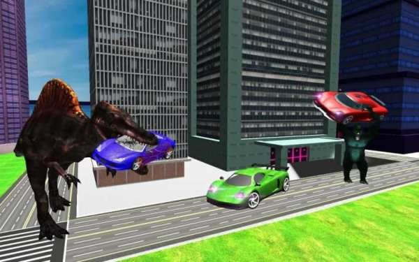 Dino Rampage Attack: City T-Rex VS Angry Gorilla screenshot 5