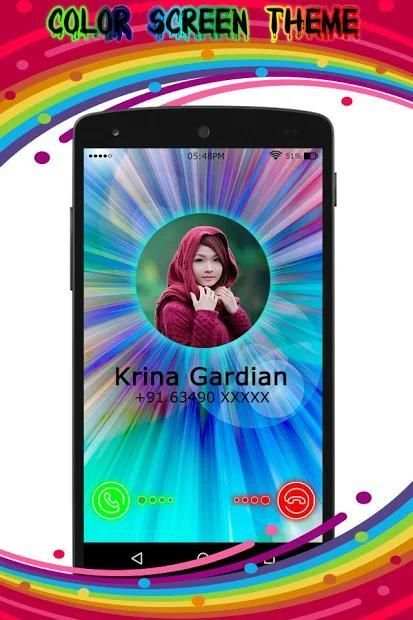 Caller Theme Screen:Color Caller Dialer, LED Flash screenshot 5