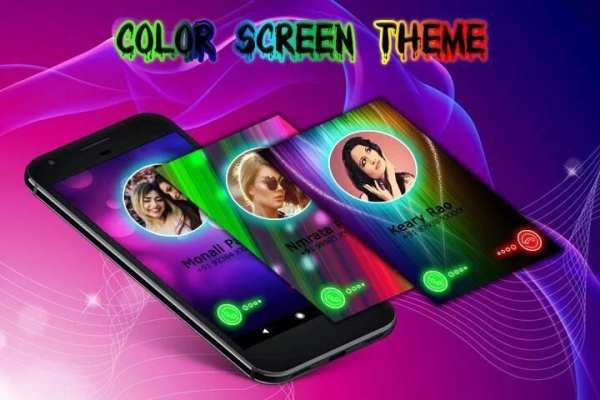 Caller Theme Screen:Color Caller Dialer, LED Flash screenshot 1