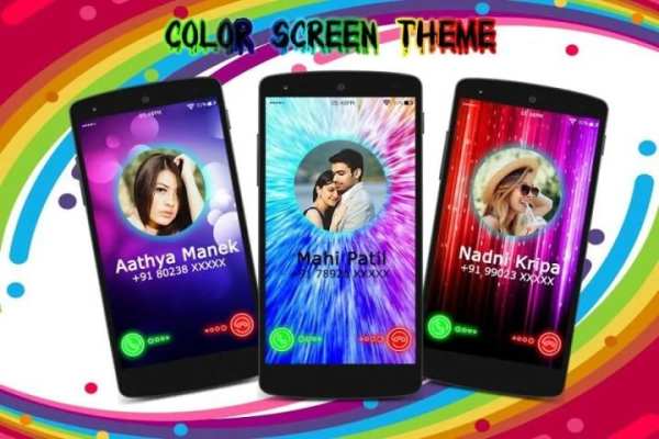 Caller Theme Screen:Color Caller Dialer, LED Flash screenshot 2