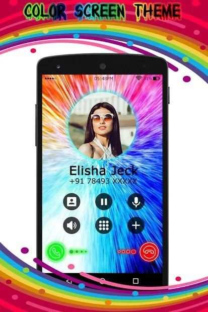 Caller Theme Screen:Color Caller Dialer, LED Flash स्क्रीनशॉट 4