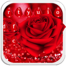 ikon Beautiful Red Rose Keyboard