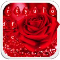 Beautiful Red Rose Keyboard