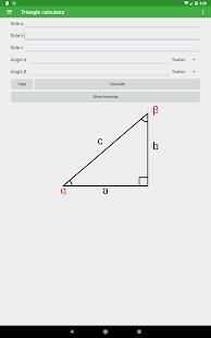 Triangle calculator screenshot 2