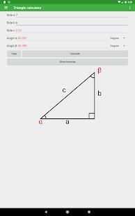 Triangle calculator screenshot 1