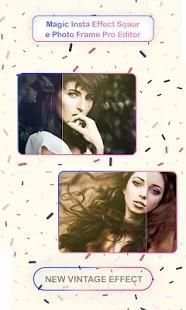 Magic Image Effect Sqaure Photo Frame Pro Editor स्क्रीनशॉट 1