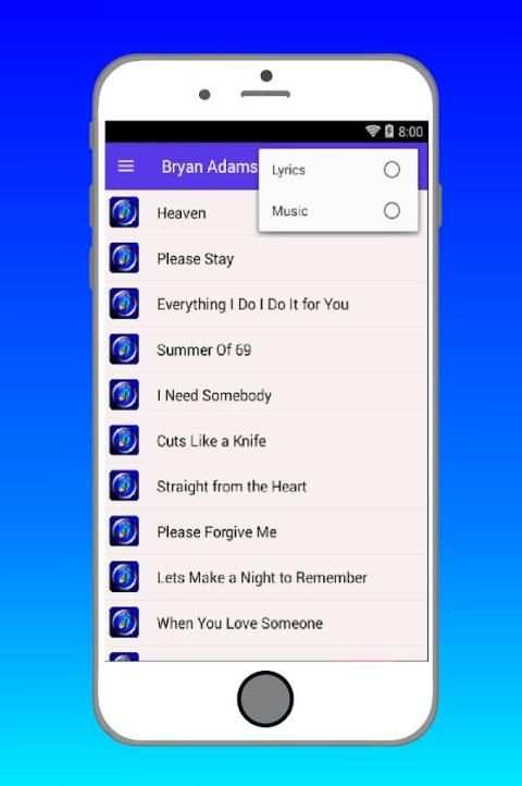 Bryan Adams All Songs screenshot 2