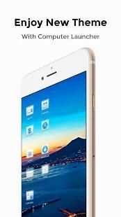 Aqua Blue for Computer Launcher स्क्रीनशॉट 1