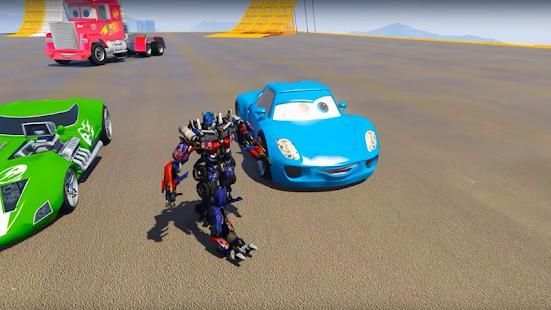US Police Transform Cop Robot: Car Pigeon Game screenshot 1