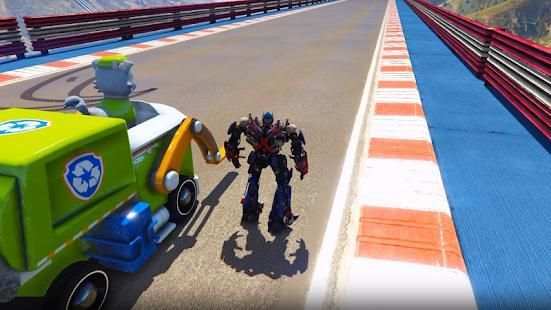 US Police Transform Cop Robot: Car Pigeon Game screenshot 3