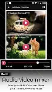 Multi Audio Video Mixer – Audio with Video Mix screenshot 1