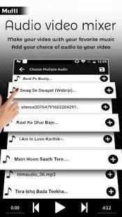 Multi Audio Video Mixer – Audio with Video Mix screenshot 4