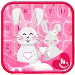 Rabbit Love Keyboard Theme