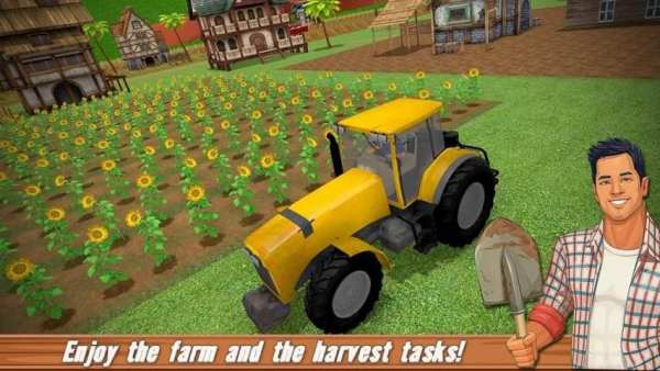 Tractor Farming Sim Offroad Challenge स्क्रीनशॉट 9